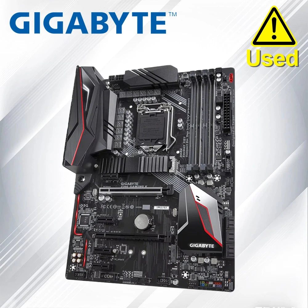 GIGABYTE Z390 GAMING X  LGA1151 Motherboard DDR4 Intel i9 i7 i5 i3 CPU Intel Z390 Gaming Placa-mãe 1151 Intel LAN M.2 ATX
