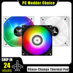 PC Cabinet RGB Fan 9cm Ultra-Thin 9215 9225 15mm 25mm Slim ITX Case Cooler Fans 5V 3Pin ARGB+ 4Pin PWM Control Black White