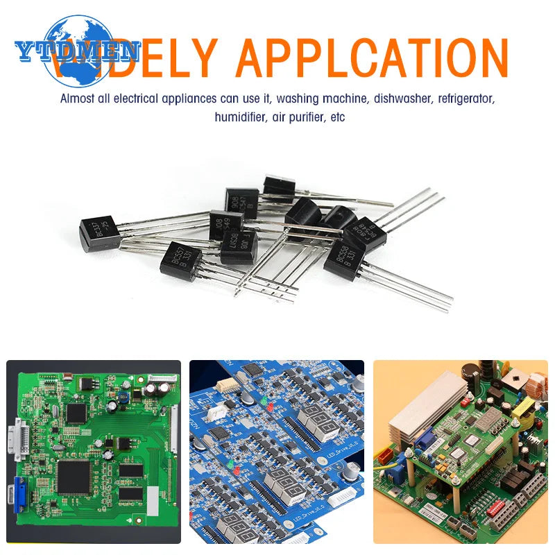 200-840PCS TO-92 Transistor Kit BC547 BC327 BC337 2N2222 3904 3906 C945 PNP/NPN Transistors with Box