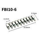 5Pcs UKK5 Electrical Wiring Terminals for DIN Rail - Double Level Screw Connectors, Compatible with 0.2-4mm² Cables