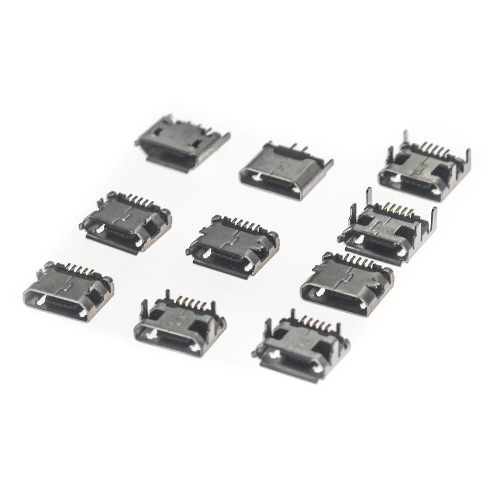 10 Model 50/100Pcs Micro USB Female 5pin DIP Type B SMT USB Connectors Jack Tail Sockect Plug Terminals For Diy repair MP3/4/5