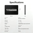 512GB 2.5" SATA3 SSD 3D NAND Flash Internal Solid State Drive Compatible with PS4 Laptop Desktop