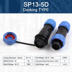 SP13 Aviation Waterproof Connector IP68 Docking Electrical Cable Wire Male Female Plug Socket Welding Type Industrial Connector