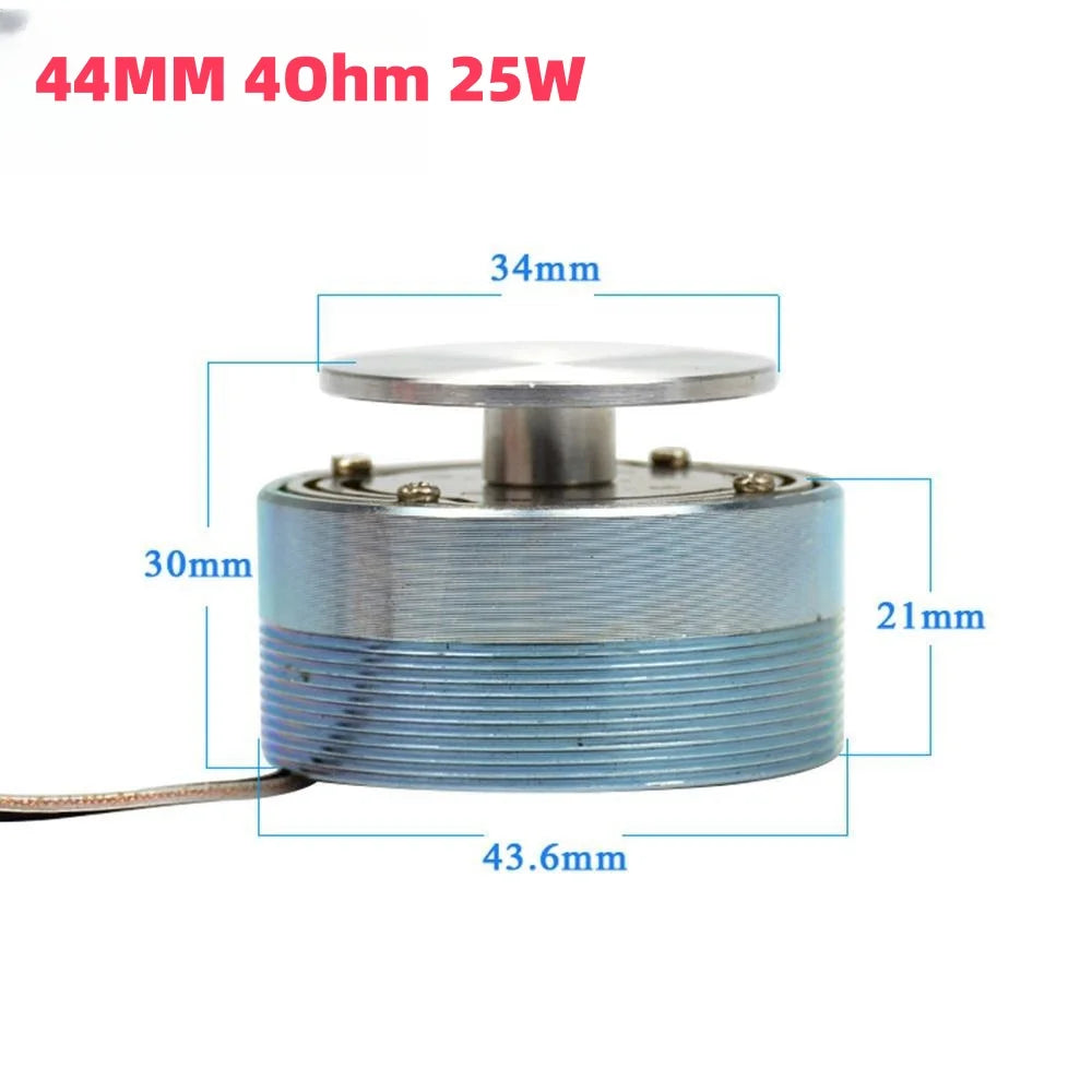 50MM 25W Vibration Speaker 4/8 Ohm  DIY Bass Resonance Aluminum Speaker System for Tabletop Audio High Power Sound Transducer