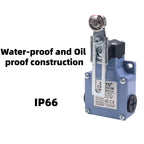 Limit Switch CNTD CSA‑031M Adjustable Metal Roller Lever IP66 10A 250VAC 1NO1NC Aluminum Housing Travel Switch for Industrial Ma