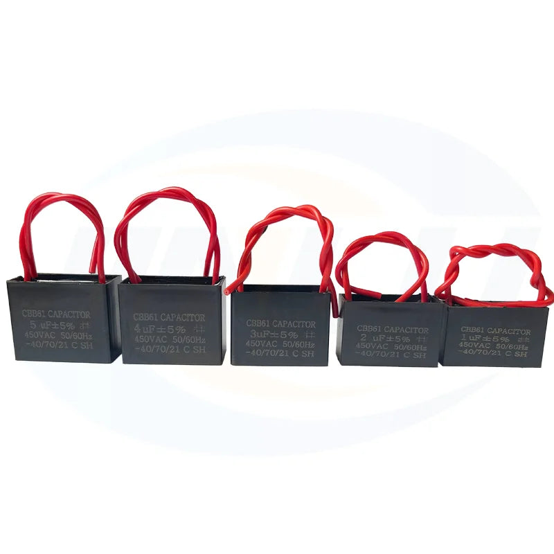 450V 1.2uF 1.5uF 1.8uF 2uF 2.2uF 2.5uF 1.2mF 1.5mF 1.8mF 2mF 2.2mF 2.5mF CBB61 Motor Start Run Fan Capacitor