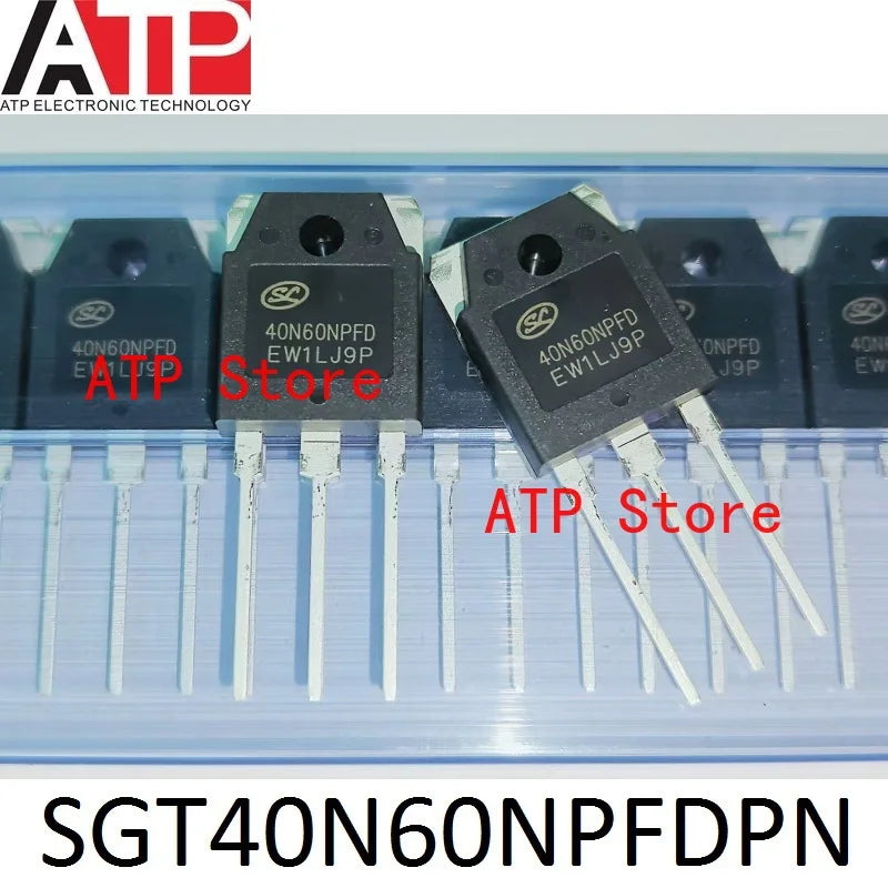 10PCS/LOT 100% New Original SGT40N60NPFDPN 40N60NPFD SGT40N60FD2PN 40N60FD2 TO-3P 40N60 IGBT Transistors 40A 600V