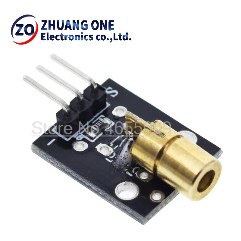 KY-008 3pin 650nm Red Laser Transmitter Dot Diode Copper Head Module for arduino DIY Kit