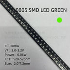 0805 SMD LED Red Yellow Green White Blue Orange Pink Ice Blue 2010 light emitting diode 100pcs/lot