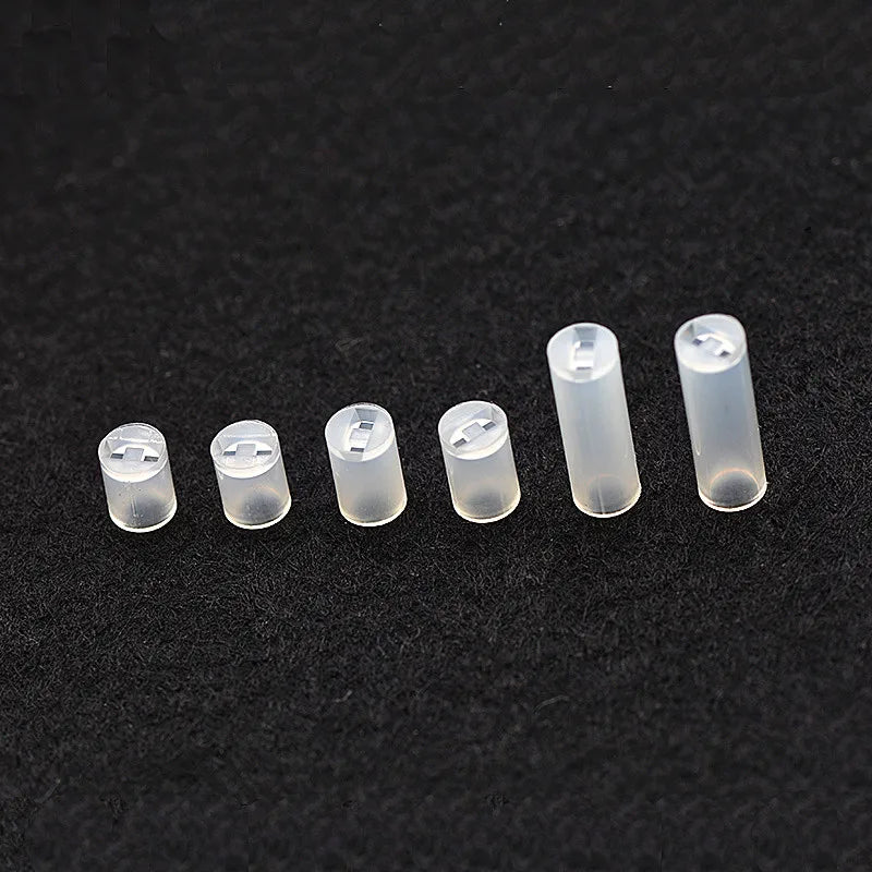 200Pcs Plastic LED Hollow Spacer Standoffs M3 M5 Round Nylon Isolation Washers (2/4/6/8/10mm)