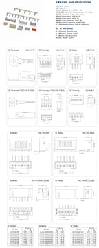 50pcs MX1.25 SH1.0 ZH1.5 PH2.0 XH2.54 VH3.96mm Straight DIP Right Angle Vertical SMT Horizontal SMD Male Wafer Connector