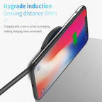 LED Light Mini Wireless Charger Pad For iPhone 17 16 15 14 13 12 Samsung S25 S24 S23 Xiaomi AirPos 4/3 Pro Fast Charger Station