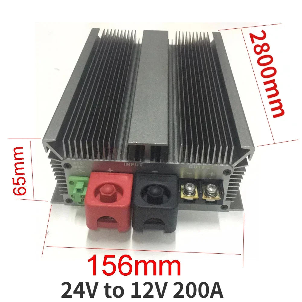 24 Volt to 12 Volt 24V to 12V 85A-300A Step Down Converter Voltage Regulator DC/DC Buck Transformer Power Supply CE Waterproof