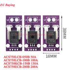 10Pcs/1pc ACS712 ACS758 Hall Current Sensor Module Detector 5A 20A 30A 50A 100A 150A 200A Range Detection Board For Arduino DIY
