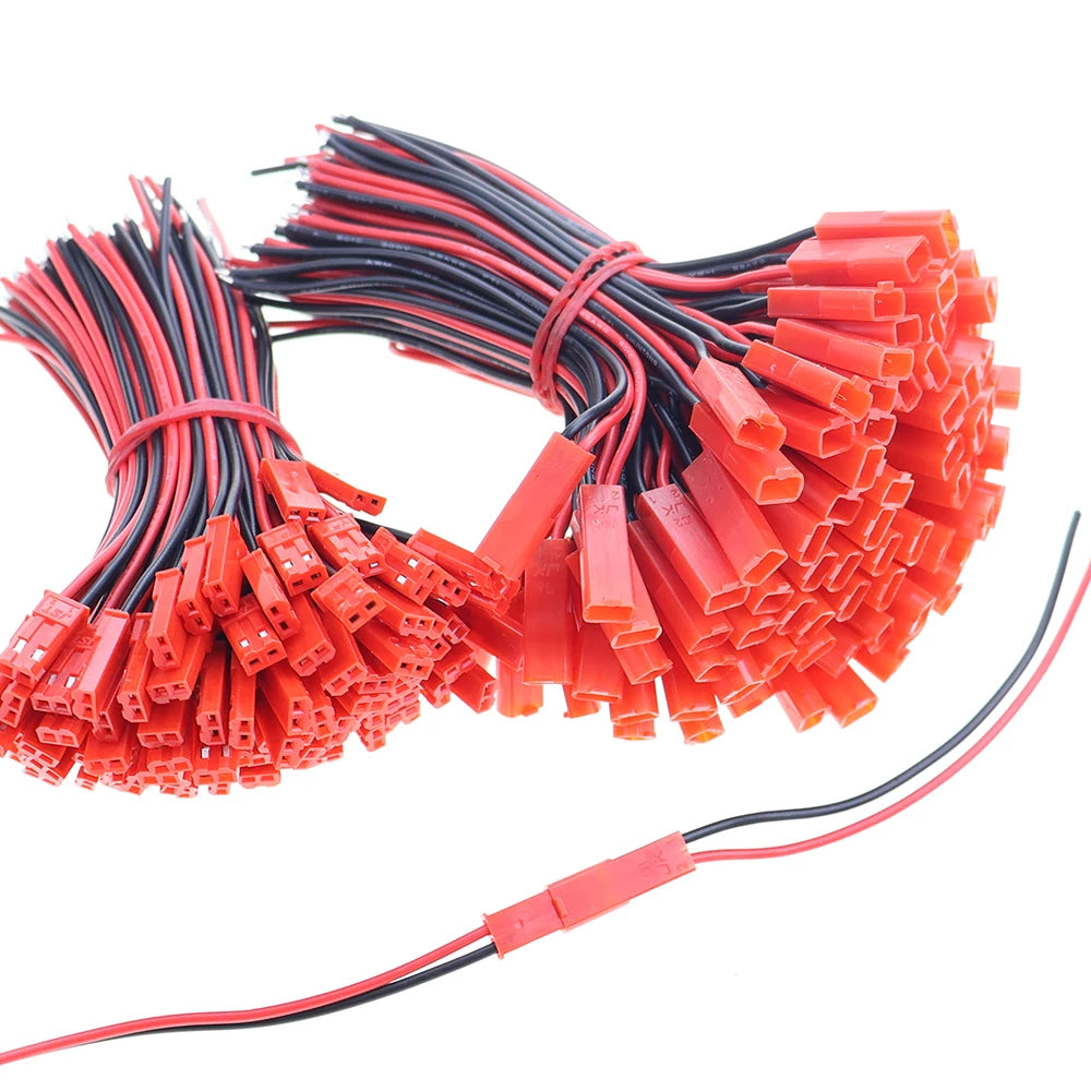 JCD For LED Lamp Strip RC Toys Battery 26 AWG JST Plug Connector 2 Pin Male Female Plug Connector Cable Wire  10/30cm