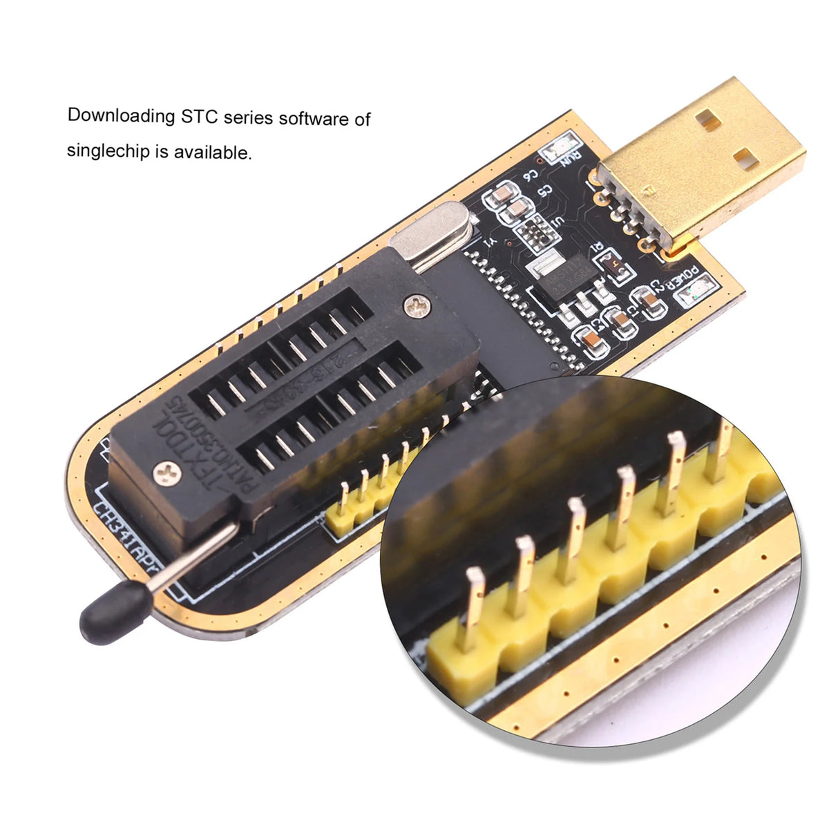 CH341A USB Programmer  BIOS Flasher Programmable Logic Circuits with SOP8 Flash Clip Suitable for 24/25 Series Chip