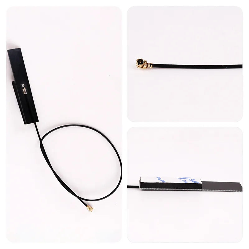 50 PCS High-Gain Low Power 2.4G Wi-Fi For IPEx Generation Tablet PCB Antenna Vertical Built-In Terminal Head Antenna For Communi