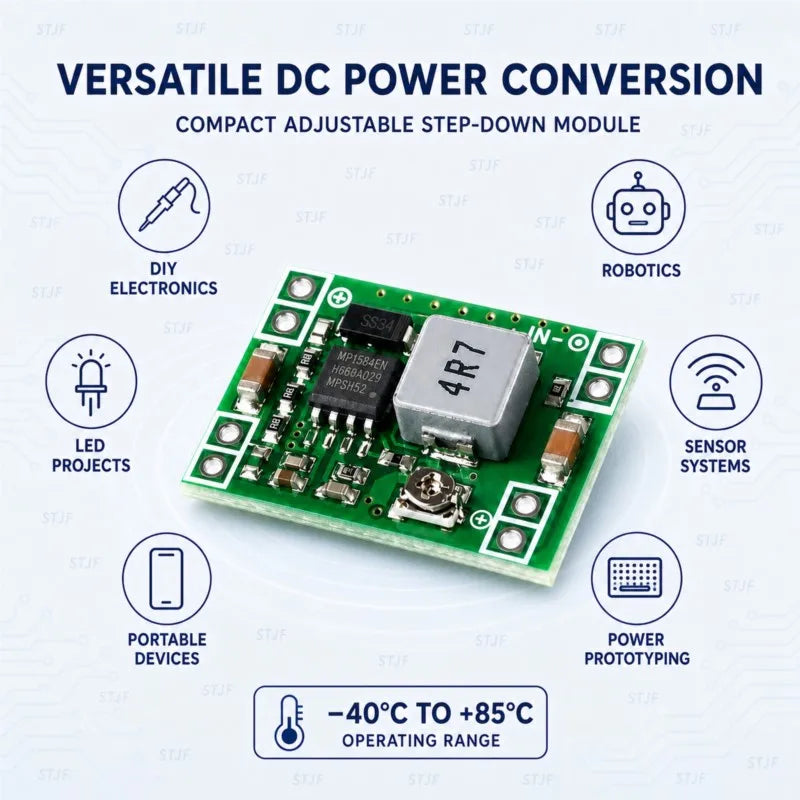 5PCS  MP1584  DC-DC Step Down Power Supply Module MP1584EN 3A Adjustable Buck Converter for Arduino Replace LM2596 24V 12V 5V 3V