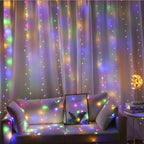 USB Powered Christmas Fairy Curtain Lights with Remote 8 Modes for Holiday Bedroom Wedding Xmas Tree and Window Decorations
