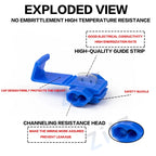 10pcs/30pcs T-Tap Connector Quick Electrical Cable Connector Snap Splice Lock  Waterproof Crimp Wire Terminal blue yellow red