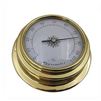 ABBP-Boat Barometer Clock Thermometer Hygrometer Set Weather Station Set Wall Mounting Type Brass For Case Brass For Case