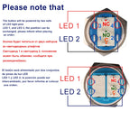 16mm 19mm 22mm double colors LED Metal Push Button Switch Waterproof Lamp Doorbell Car Momentary Latching 12V 24V without socket