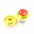 10 sets of mushroom head power switch emergency stop switch 10A 22mm button switch + STOP sign