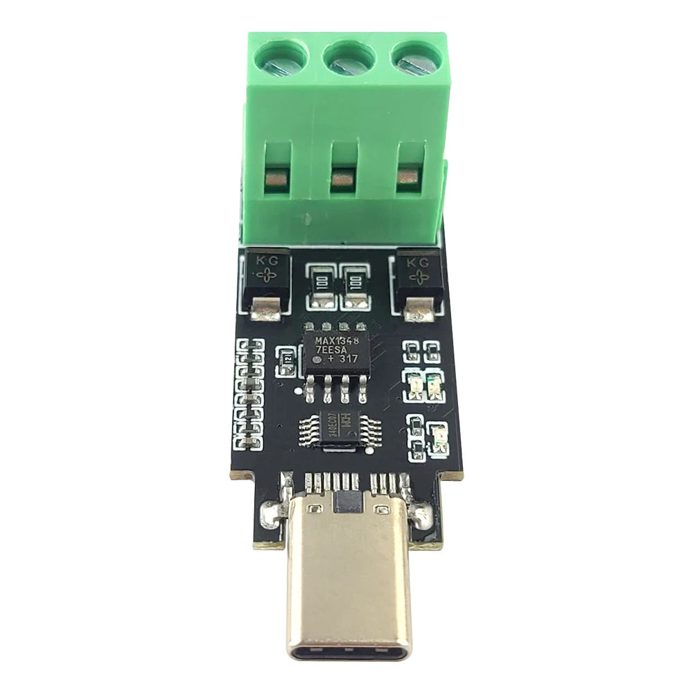 Type-C to RS485 Conversion Module for Android Serial OTG USB Type C to 485 Converter Modules 600W Protection 3PIN