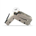 Linkwylan 150 Degree Bendable Angled RJ45 Termination Plug Cat 6A Field Connector Shielded Toolless Quick Installation