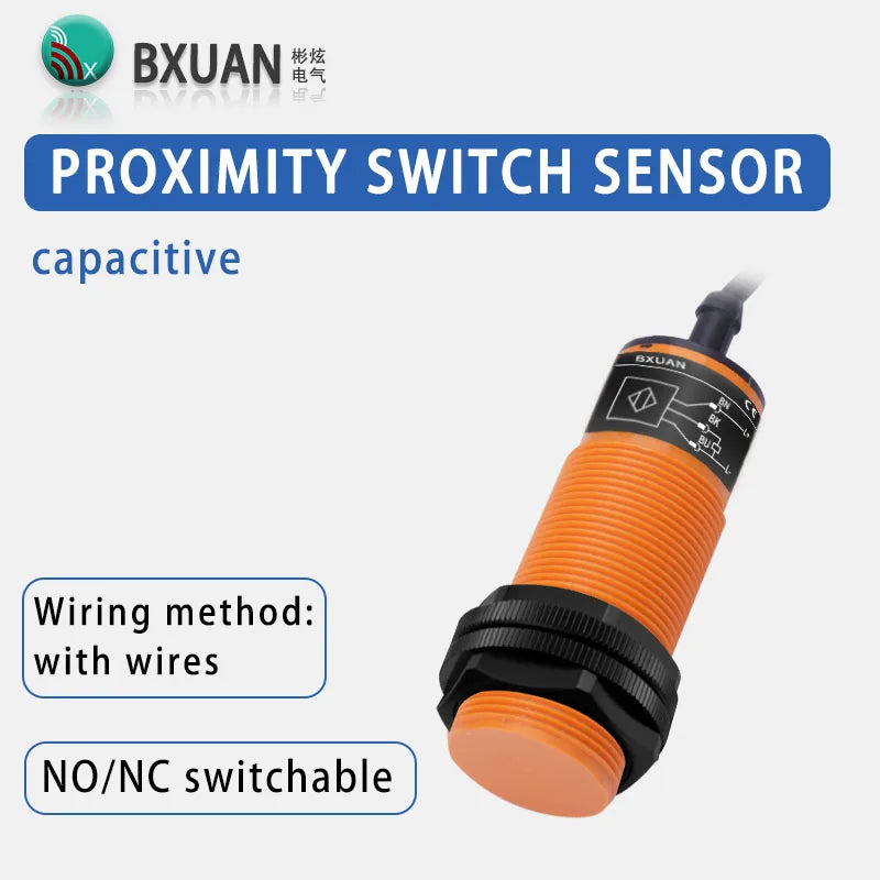 Feed Sensor M30 12-24VDC/20-250VAC Capacitive Proximity Sensor DC 3-WIRE AC 2-WIRE Switch Sensor