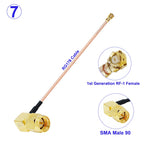 1Pcs RG178 SMA to IPX Cable SMA Male/SMA Female to U.FL IPX-1 RF-1Female Connector RF Coaxial Pigtail Antenna Extension Cables