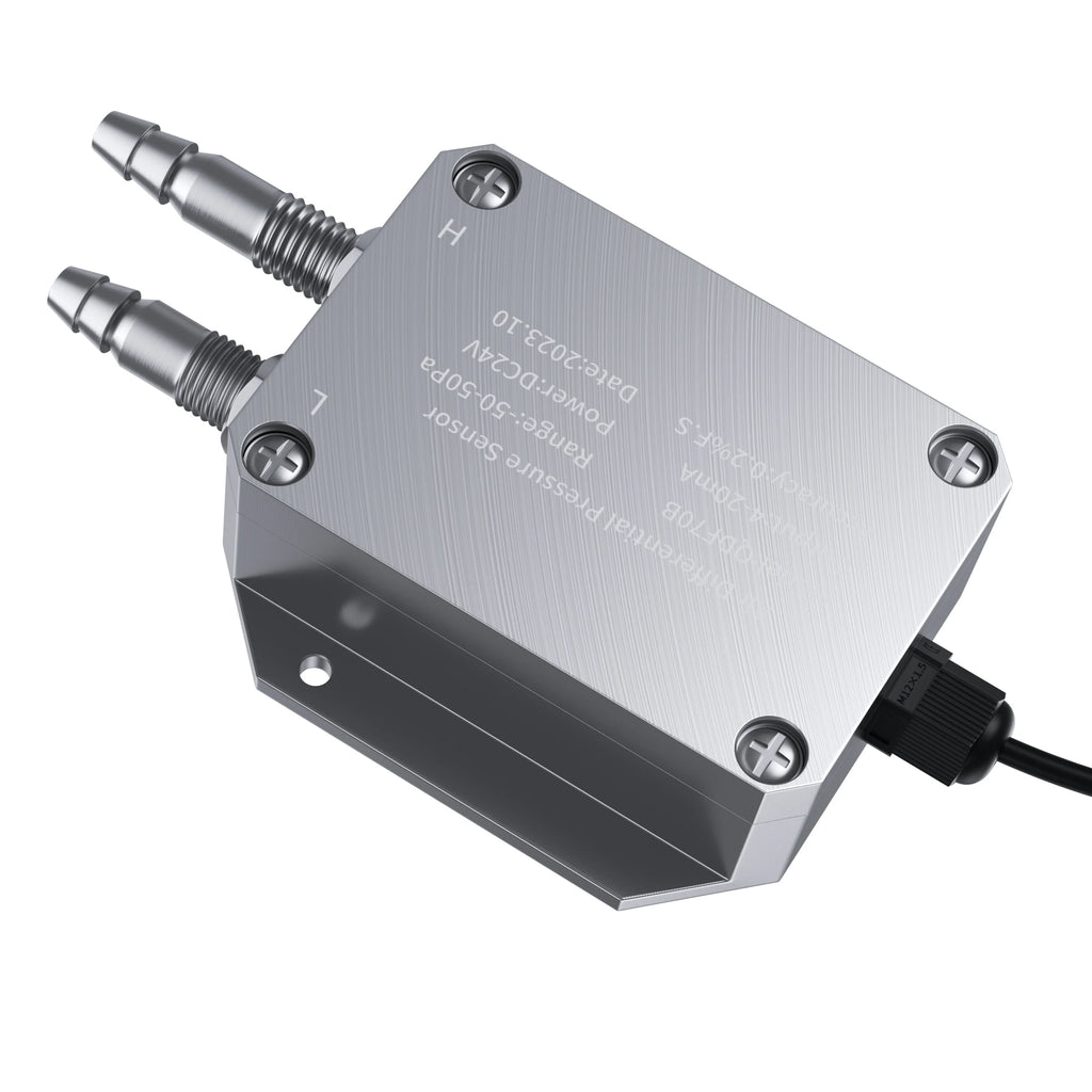 Differential Pressure Sensor 3kpa 5kpa 50pa 200pa Air Wind Pressure Differential Transmitter 4-20mA 0-10V Output QDX50D