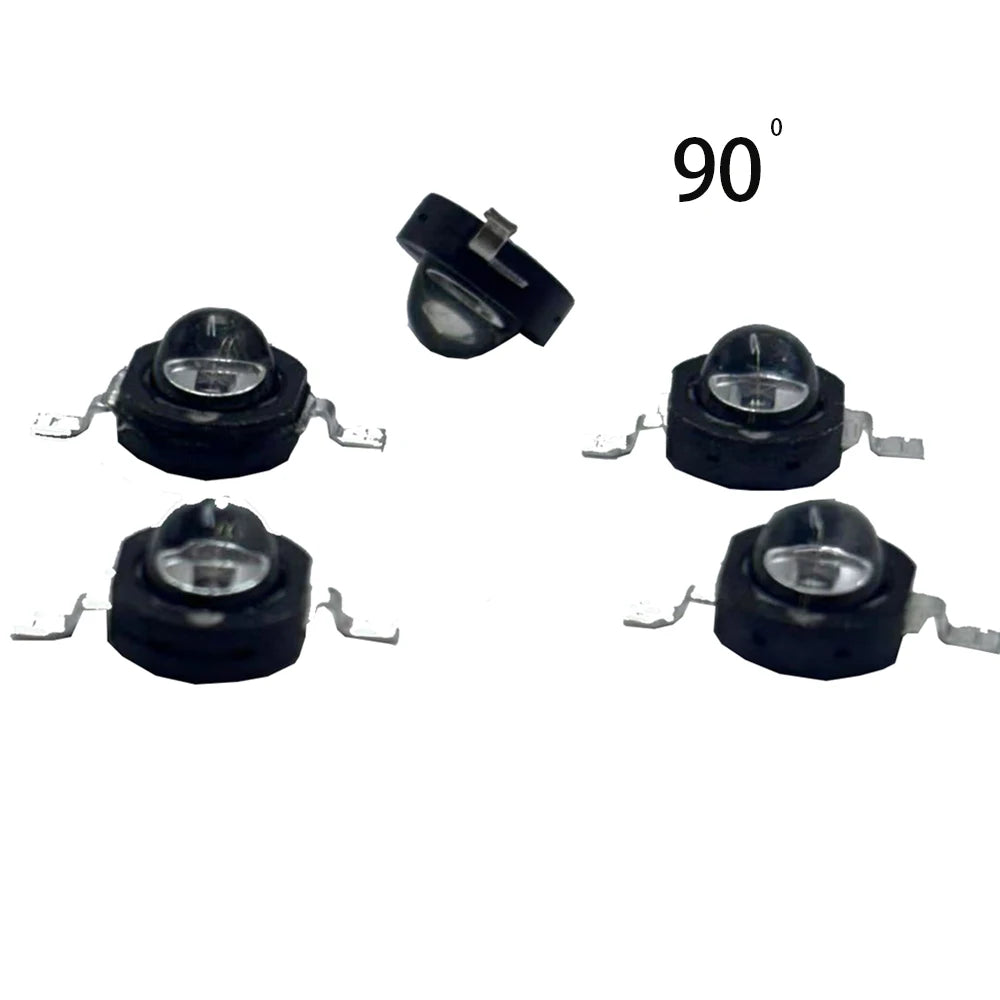 3Watt 3W High Power LED 850nm 940nm 730nm 60 90 120 Degree Infrared LED IR for Night Vision CCTV DIY
