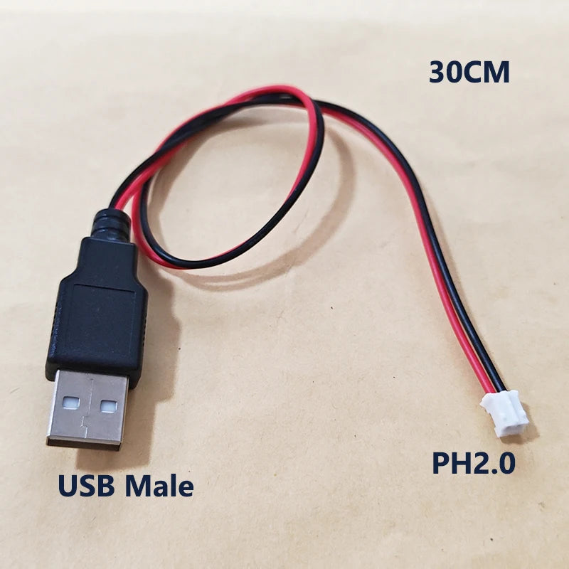 USB Adapter Cable Kit With PH2.0/XH2.54 Connectors For Power Signal Cables Of DIY Electronic Products 3D Printers RC Toys Etc
