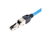 Linkwylan 150 Degree Bendable Angled RJ45 Termination Plug Cat 6A Field Connector Shielded Toolless Quick Installation