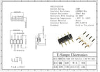 10/100pcs 2.54mm 2P/3P/4P/5P/8P Right Angle SMT Round Single Row 0.1" Pitch 1x40Pin Horizontal SMD Hole Socket Male Pin Header