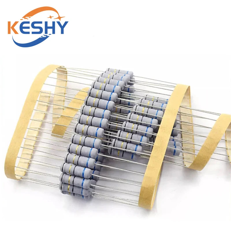20PCS 2W 5% Wire Wound Resistor Fuse Winding Resistance 0.1 0.15 0.22 0.33 0.47 0.5 1 2.2 3.3 4.7 5.1 6.8 10 22 47 51 100 ohm