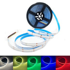 Tuya Wifi Smart FCOB RGBCCT LED Light Strip 6Pin 12mm DC24V RGB CW WW FOB Flexible COB Linear Lights Dimmable Room Kitchen Decor