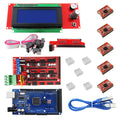 1pcs Mega 2560 R3 + 1pcs RAMPS 1.4 Controller + 5pcs A4988 Stepper Driver Module /RAMPS 1.4 2004 LCD Control for 3D Printer Kit