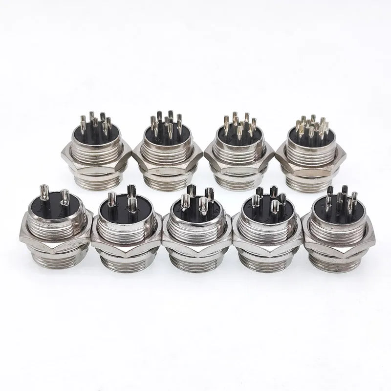 5/8' Male Socket GX16 Circular Connector 2Pin3pin4pin 5pin6pin7pin8pin9pin10pin Diameter 16mm L73 RS765 DF16 M16