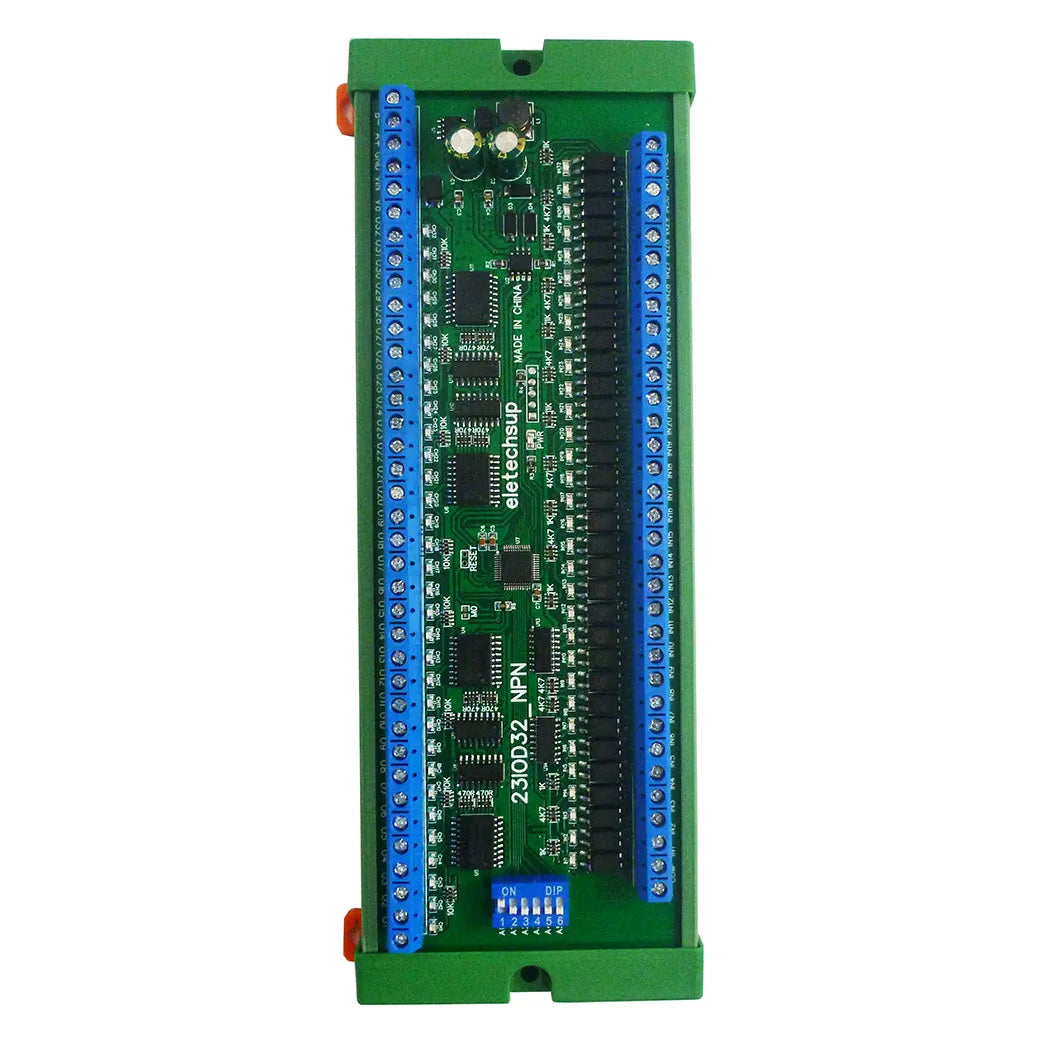 32CH RS485 IO Master-Slave Remote Control Switch Board NPN/PNP Isolation Input 300MA MOS Output Modbus RTU PLC Expansion Module