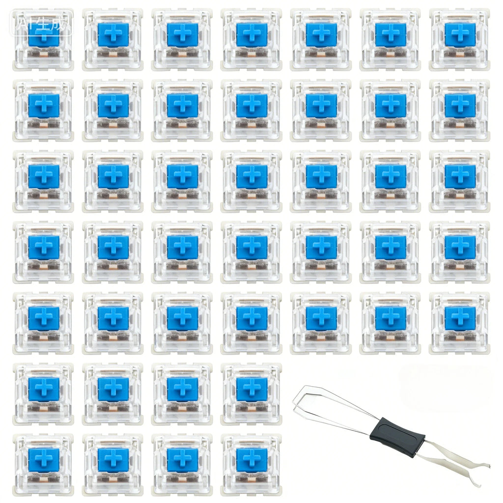 100pcs Keyboard Switch Keyboard Clicker Key Replacement Hot-swapping Switch 3Pin Tactile Switches for Mechanical Keyboards
