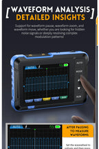 FNIRSI DSO152 TC3 Handheld Digital Oscilloscope With 200KHz/500kHz Bandwidth Supporting LCR Detection Signal Generator PWM Outpu