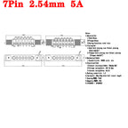 1sets DC 36V 5A Waterproof Magnetic Pogo Pin Connector 5Pin With Ears Pogopin Male Female Spring Loaded DC Power Socket