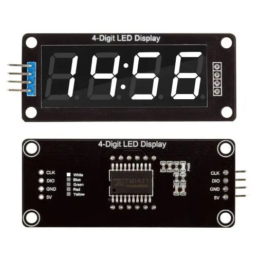 1PCS TM1637 0.56 inch 5V 4 Bit LED Digital Tube Display 7 Segments Red Green Blue Yellow White LED Module Board for Arduino