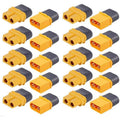 20Pairs XT60H (XT60 Upgrade) Connectors XT60H Male Female Bullet Connectors Plugs with Sheath for Lithium Battery RC Planes Car