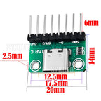 USB 3.1 Type C Connector 16 Pins Type-C Female Socket Receptacle Adapter Type-C 16Pin Adapter Board 8pin 512  Dual Resistor 5.1K
