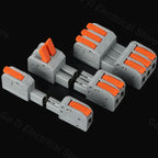 Male Female Docking Mini Quick Wire Connector Universal Compact Electrical Wiring Connectors Push-in Conductor Terminal Block