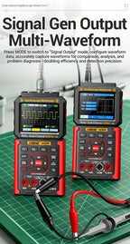 Dual-channel Oscilloscope Rechargeable 50MHz Bandwidth 200MSa/s Sampling Smart Automatic 3-in-1 Detector 25000 Count ANENG AOS05
