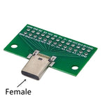 1/2/5pcs Type-C Male Female USB 3.1 Test PCB Board Adapter Type C 24Pin 2.54mm Connector Socket For Data Line Wire Cable Transfe